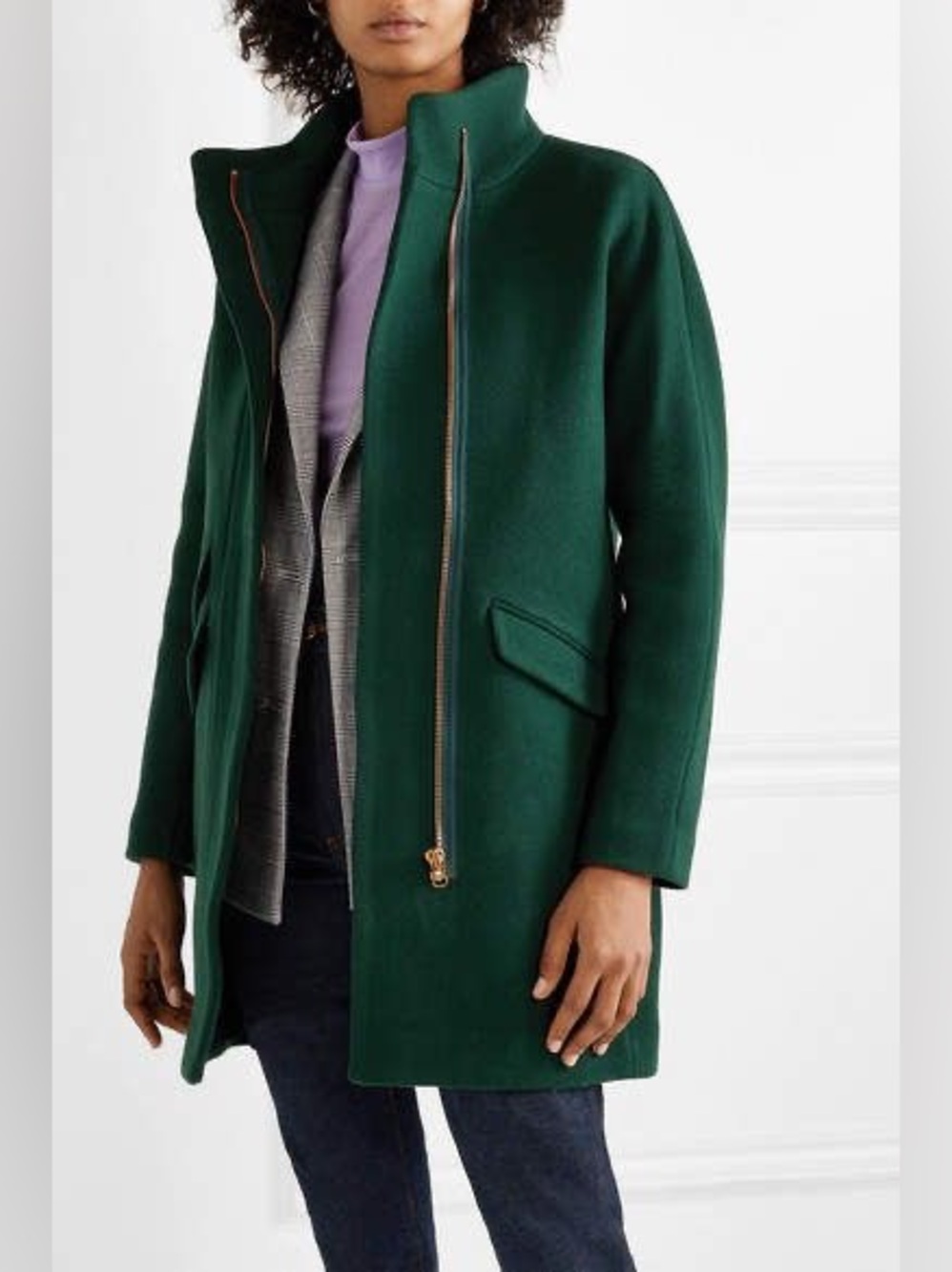 NWT J. Crew Women’s Plus Size Cocoon Coat Italian Stadium Cloth Wool Blend sz 18